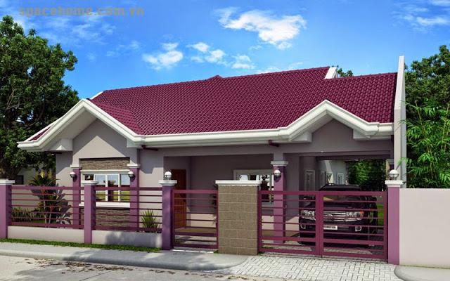Thiết kế nhà vườn, Thiết kế nhà cấp 4 đẹp ở Thạch Thất