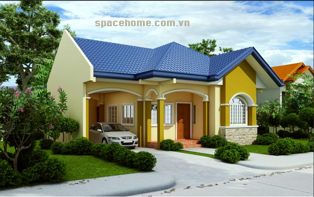 Thiết kế nhà vườn, Thiết kế nhà cấp 4 đẹp ở Thạch Thất